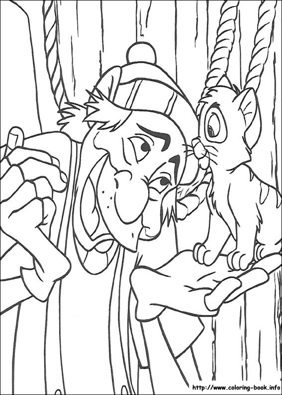 Oliver and Company coloring picture